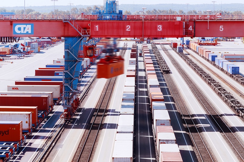 HHLA Container Rail Terminal (Fot.: HHLA / Carsten Dammann)
